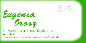 eugenia orosz business card